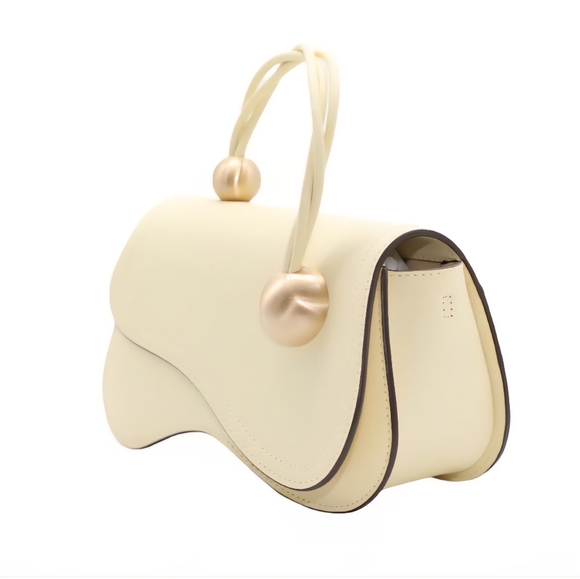 Cult Gaia Cream Shoulder Bag with Gold Accents! Bran NEW. 100% Authentic - Picture 2 of 8